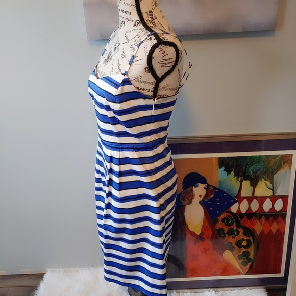 NWT Gap Blue & White Stripes Summer Dress Size 4. - Picture 3 of 8